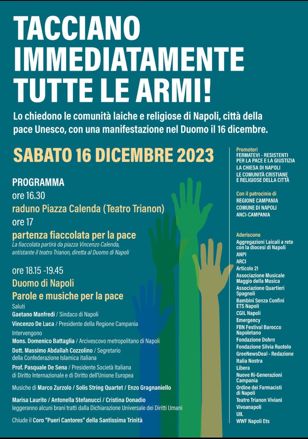 NAPOLI: PAROLE E MUSICA PER LA PACE