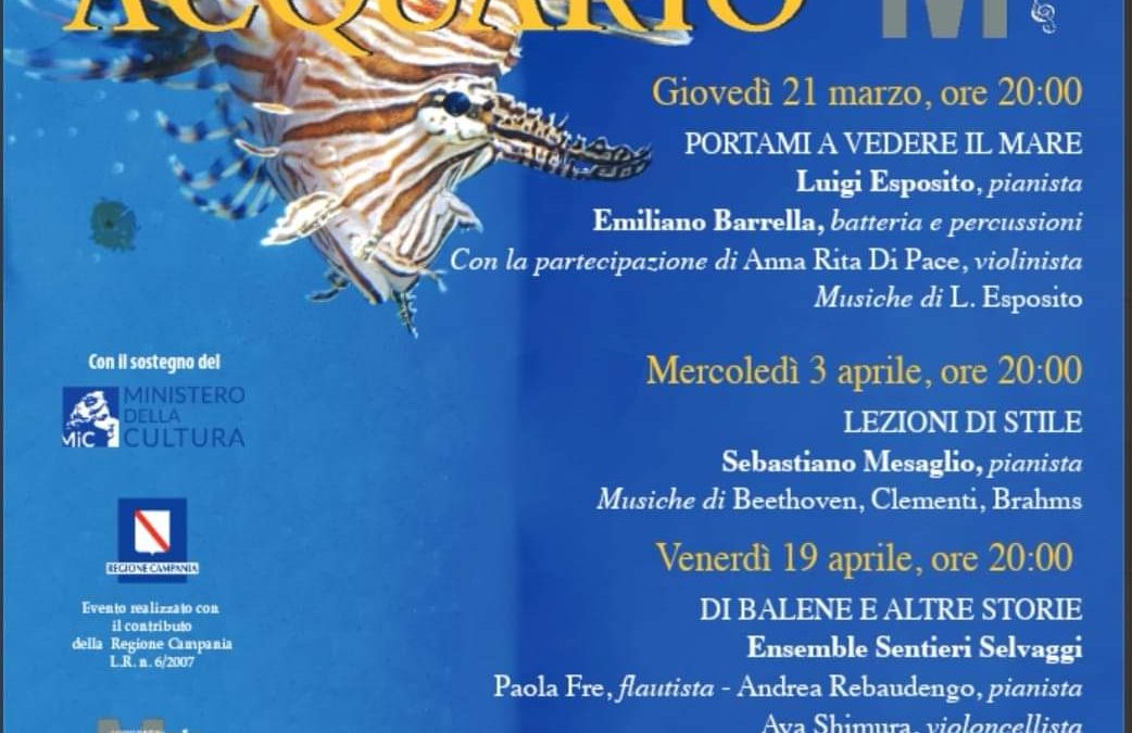 Maggio della Musica: concerti dedicati all’Acquario per celebrare i 150 anni presso il Museo Darwin-Dohrn