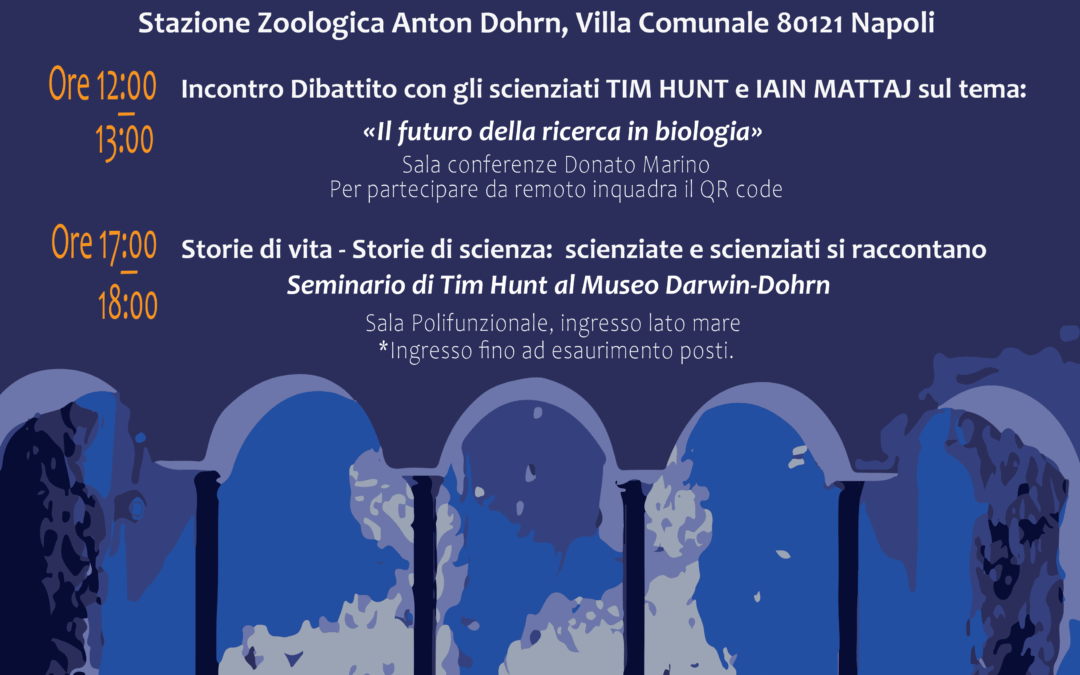 Il 10 novembre il primo incontro del ciclo “Storie di vita – Storie di scienza: scienziate e scienziati si raccontano” con Tim Hunt e Iain Mattaj