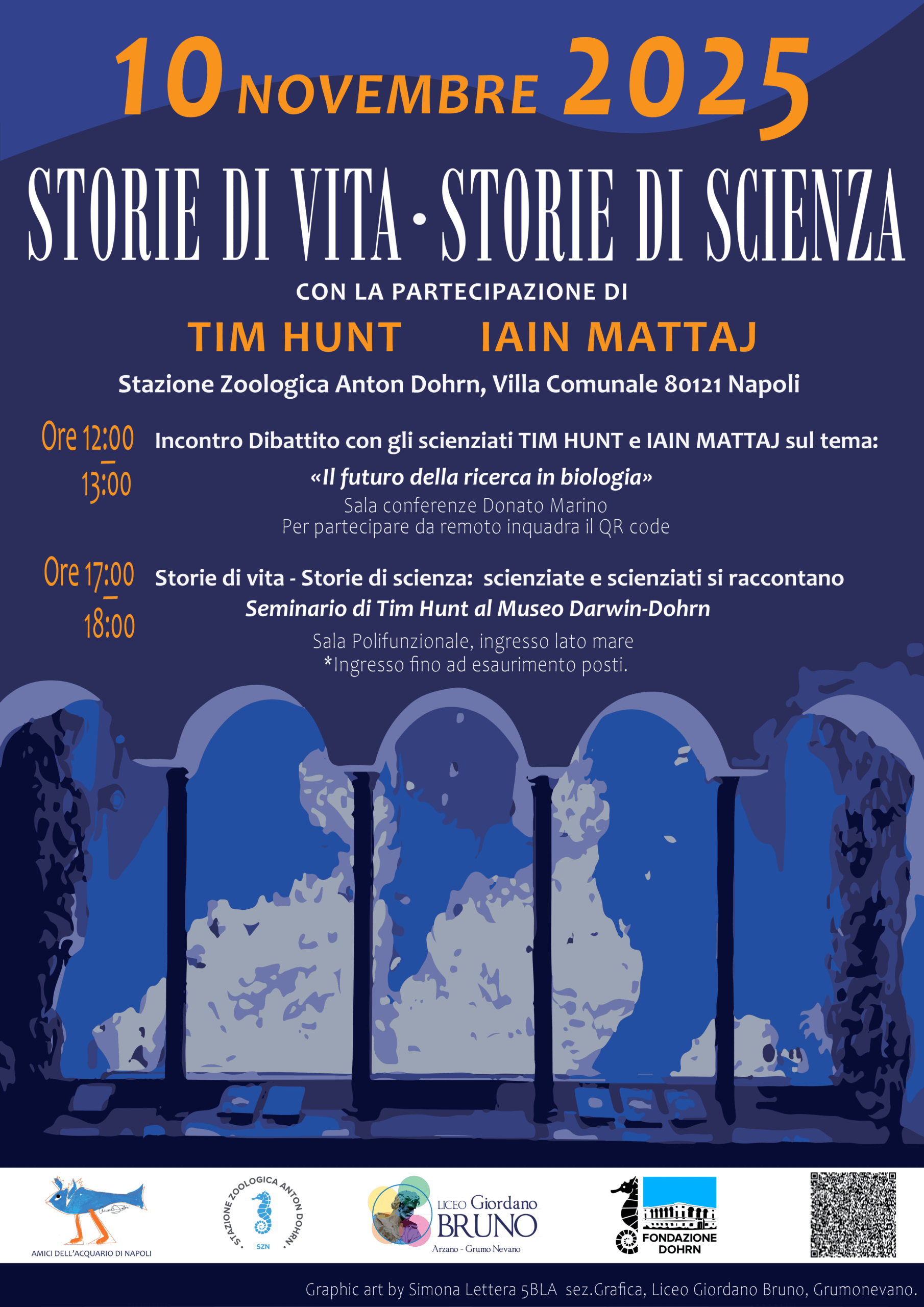 Il 10 novembre il primo incontro del ciclo “Storie di vita – Storie di scienza: scienziate e scienziati si raccontano” con Tim Hunt e Iain Mattaj